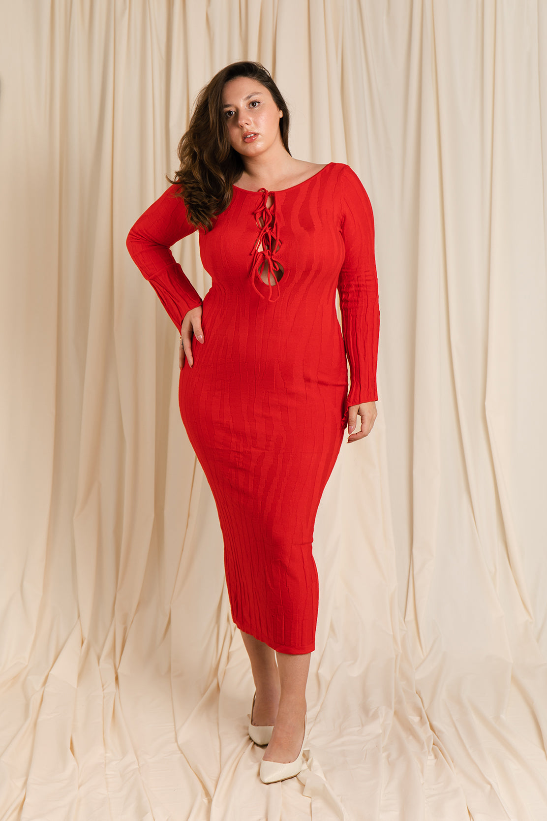strapless open back dress Long, loose linen dress with elastic waist